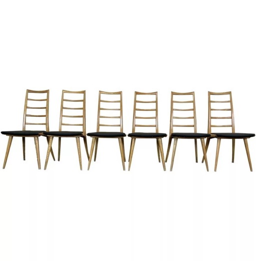 6 sedie da pranzo anni &#39;60 e &#39;70, design danese anni &#39;60