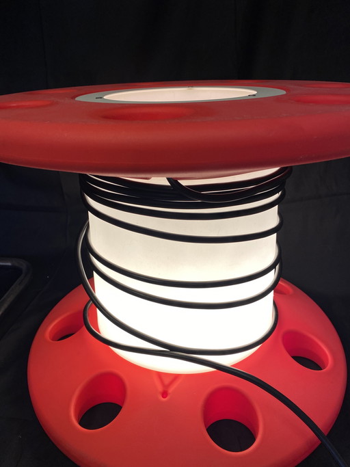 In- Outdoor Leuchte Kabelrolle Linea Light Italy 90‘s Kunststoff Design