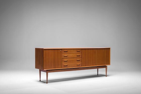 Image 1 of Credenza danese in teak di Gunnar Nielsen per Tibergaard, 1960