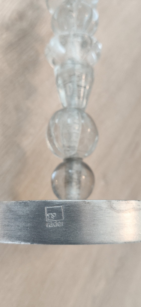 Image 1 of Räder XL Kandelaar 'Lichtgestalt' - Glas & Metaal - 93 cm