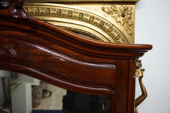 Specchio grande in mogano intagliato, 110x180 cm – Wood (photo 9 of 19)