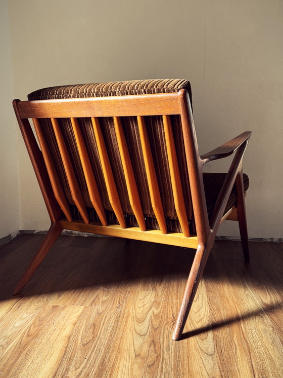 Image 1 of Seltenes und ikonisches Ensemble von Poul Jensen für Selig: Zwei Loungesessel und ein Schlafsofa aus der „Z Chair“-Kollektion