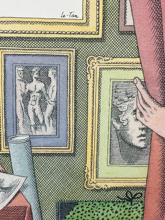 Originele poster van Pierre Le-Tan – Salon du Dessin, Parijs (2001) – Paper (photo 3 of 5)
