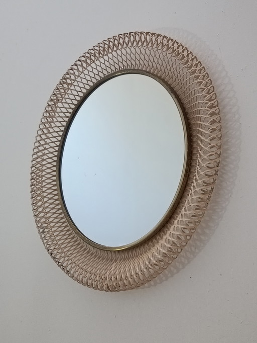 Vintage Mirror Dlg. Mathieu Mategot 1950s