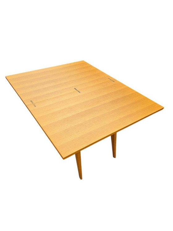 Scandinavian Convertible Coffee Table in Light Wood, 1960s – Metal (photo 3 of 5)