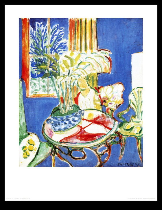 Image 1 of Matisse, Henri - Petit Intérieur Bleu - Offset couleur - Tirage d'art