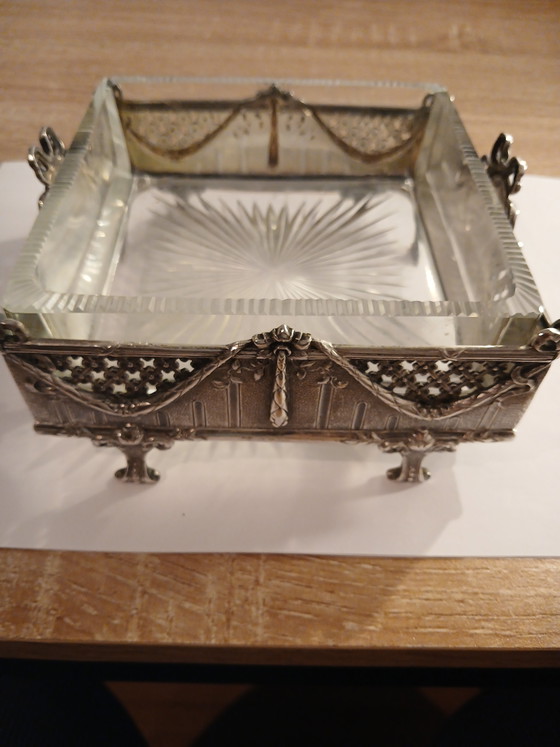 Ancien Carré Art Nouveau Argent Massif Wolfers Frères N. Goldschmidt 1900 – Tirages d'art, Silver (photo 2 of 15)