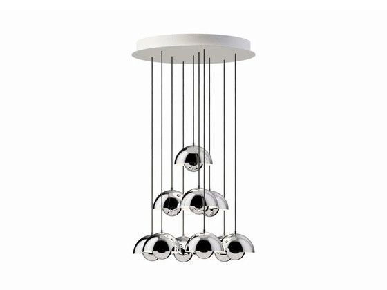 &Tradition VP10 Lampada a sospensione lustro Verner Panton - NUOVO – Lampade a sospensione, Metallo, Cromo (photo 9 of 10)