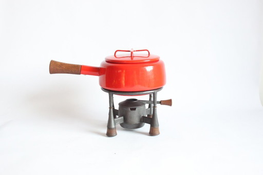 Juego de fondue de Jens Quistgaard para Dansk Designs, Dinamarca, años 50