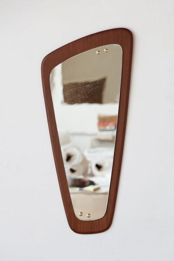 Image 1 of Teak mirror - Scandinave 28.03.25.04