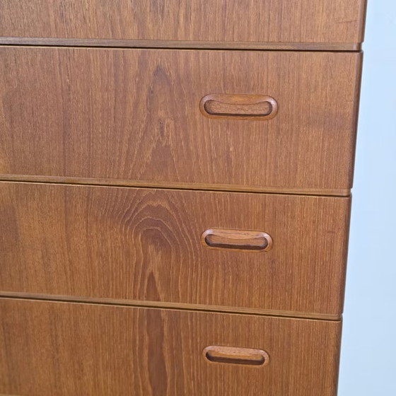 Vintage Danish chest of drawers, Omann Jun, 6 drawers, teak 1960s, Wood, Brown (photo 6 of 22)