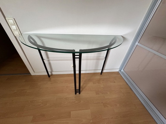 Image 1 of Wandtafel glas+metaal design Axel Enthoven