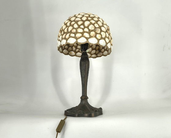Image 1 of Vintage sea shell table lamp, 1970s 