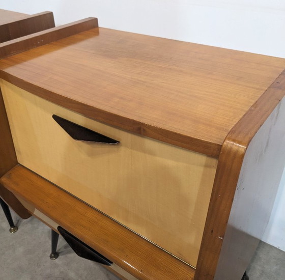 Image 1 of Paire de tables de chevet rockabilly, années 1950