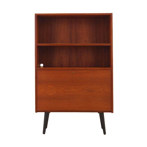 Teakhouten boekenkast, Deens design, jaren 70, gemaakt in Denemarken.