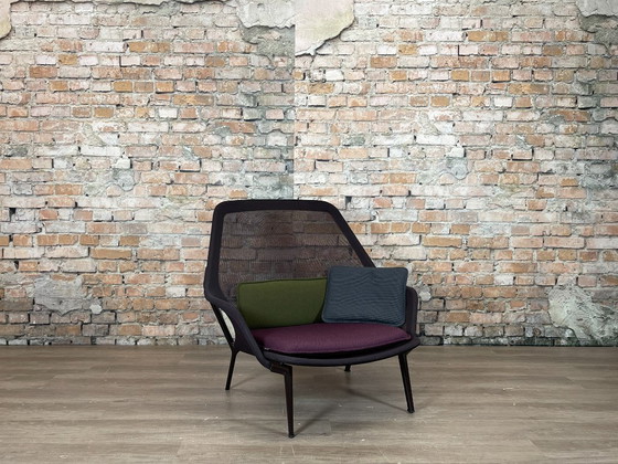 Vitra Slow Chair + Ottoman – Chairs and lounge chairs, Metal, Textile (photo 2 of 13)
