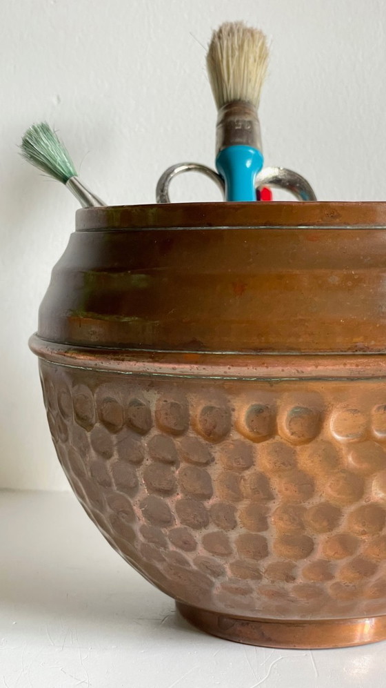 Image 1 of VILLEDIEU Vaso per piante vintage in rame