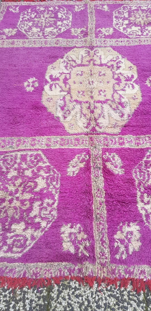 Handgeknoopt Berber kleed wol 257x184cm