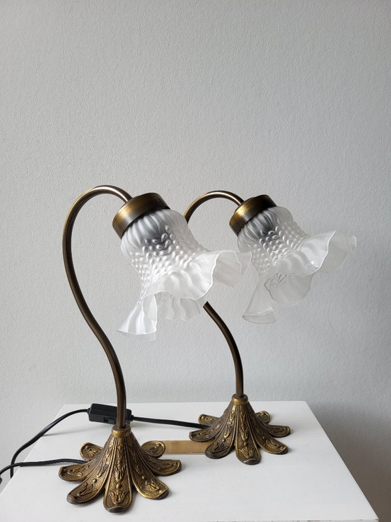 Paire de lampes de bureau Lily – Brass (photo 5 of 12)
