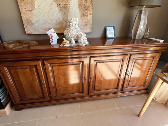 Image 1 of 5-teiliges Wohnzimmer-Set – Hochwertiges klassisches Kirschholz