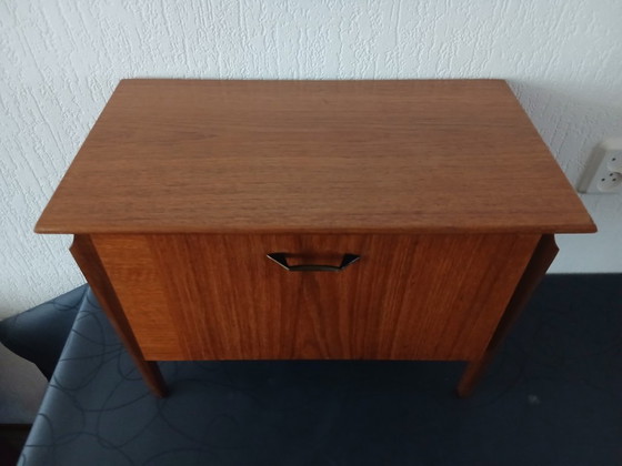 Nachttisch – Louis van Teeffelen – Teak – Webe, Nachttische, Wood, Vintage (photo 6 of 7)