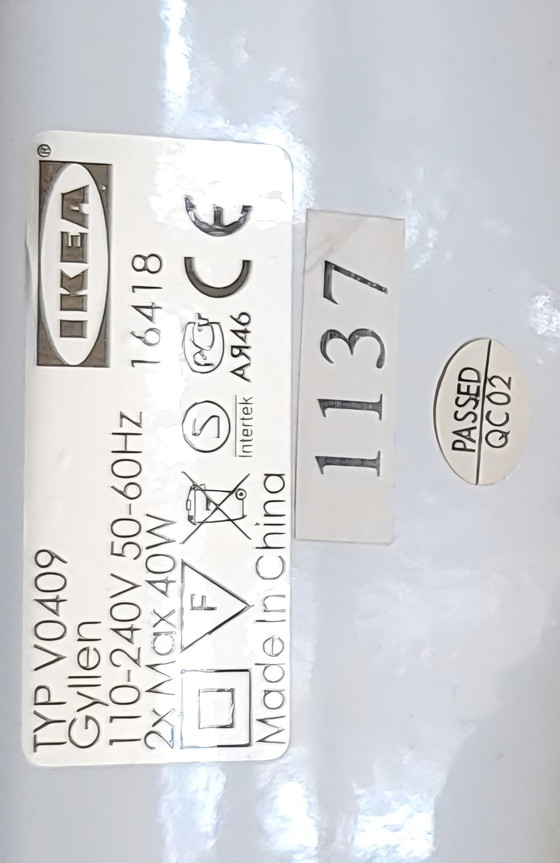 Image 1 of Lampada da parete vintage IKEA, modello Gyllen Eye Exam, oggetto da collezione.