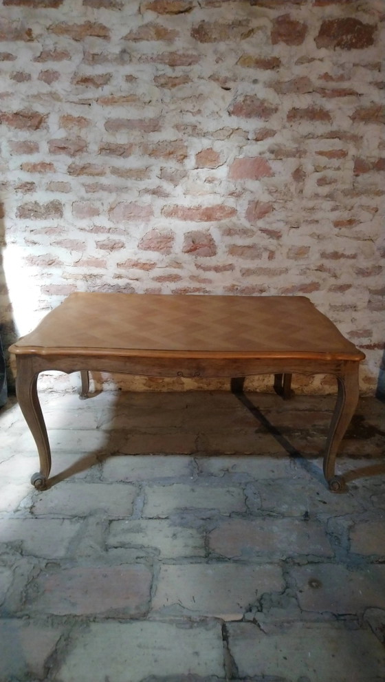 Tavolo stile Luigi XV in rovere e ciliegio. – Tavoli da pranzo, Vintage (photo 19 of 19)