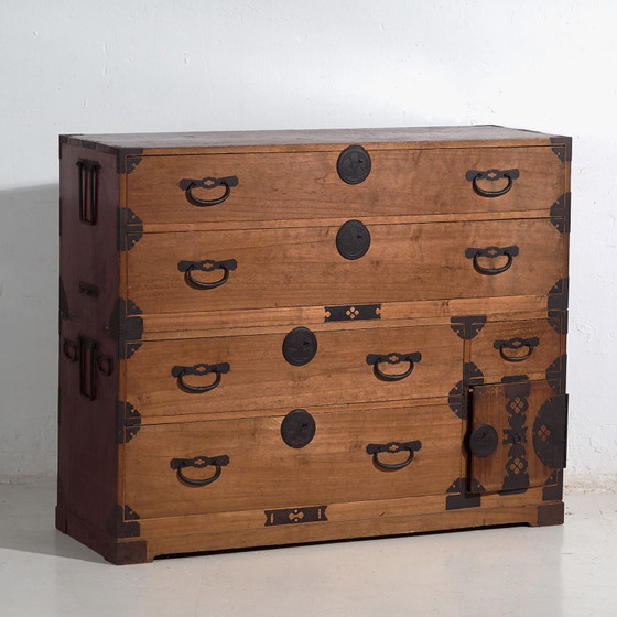 Antique Japanese Tansu - Meiji Period / Taishō (c. ) #28 – Chest of drawers, Iron (photo 8 of 40)