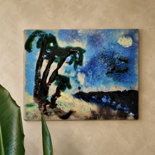 Ceramic Artwork Island Landscape