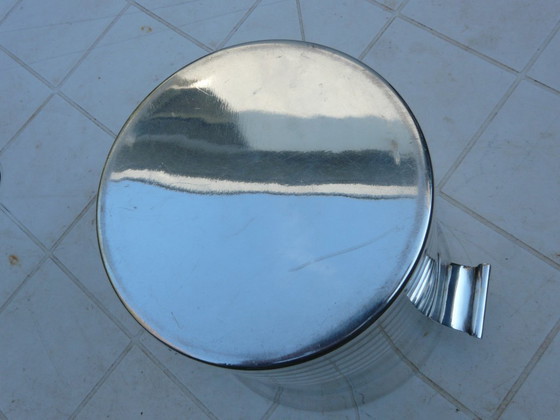 Image 1 of Art Decó Cubitera de champán de metal plateado