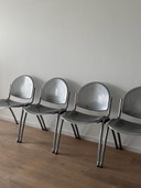 4 x vintage chroom eetkamerstoelen 