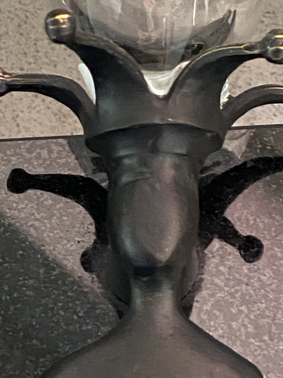 Image 1 of 2x champagneflutes op bronzen steel. Arti Hove