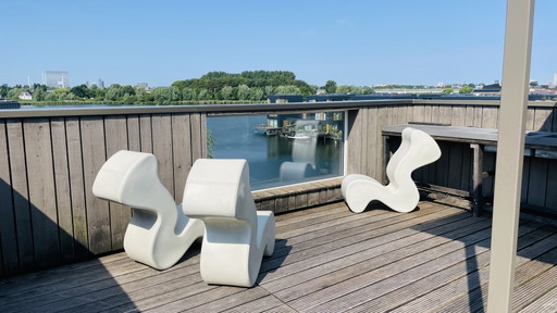 3x Verner Panton Phantom stoel