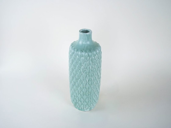 Image 1 of Vase en céramique vert menthe, design italien, années 1960, fabriqué en Italie