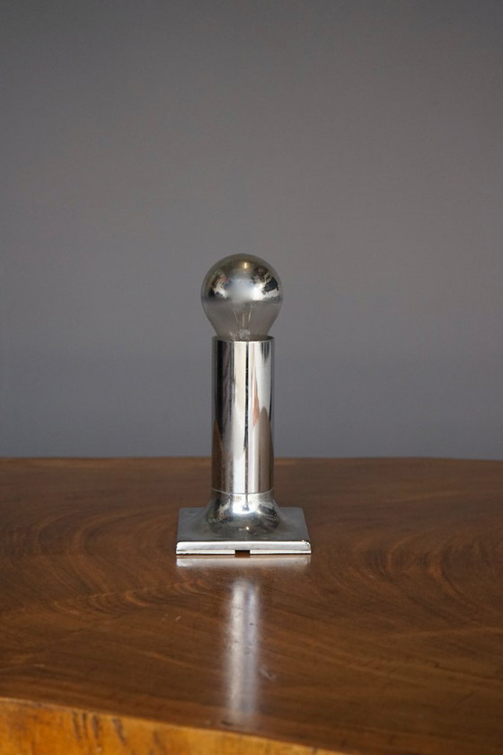 Image 1 of Lámpara de techo cromada Space Age de Rolf Krüger para Staff, 1970