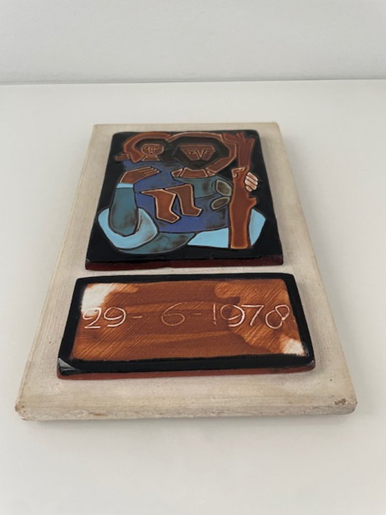 Image 1 of Keramische wandplaquette – Henk Potters
