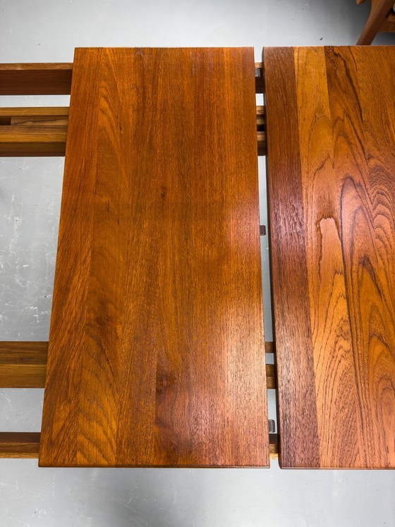 Image 1 of Extendable Solid Teak Dining Table by Glostrup, 1970s