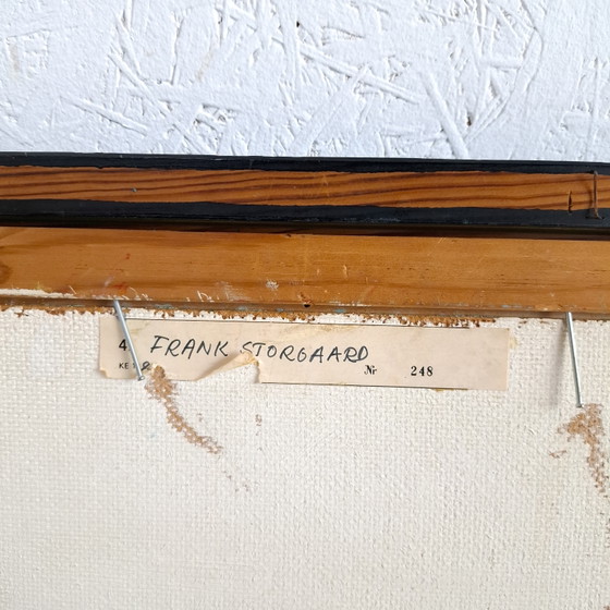 Abstract Painting 1980s Frank Storgaard – Paintings & Drawings, Canvas (photo 7 of 7)