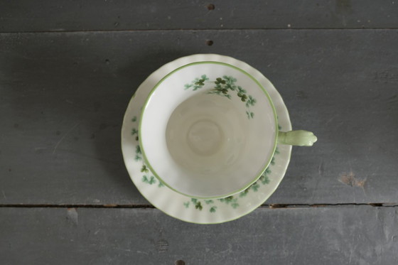 Image 1 of Tazza e piattino Shamrock Royal Albert vintage 8 x