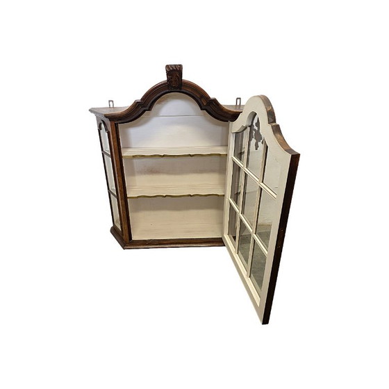 Antiker Wandvitrine aus Wurzelnussholz, 1970er Jahre – Wanddekoration, Wood (photo 3 of 7)