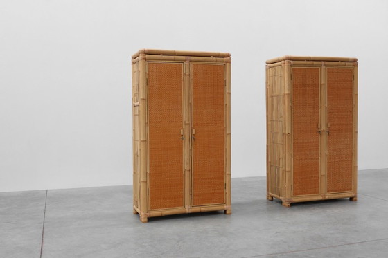 Image 1 of Armadio in bambù e rattan della metà del secolo scorso, Italia 1960 ca.