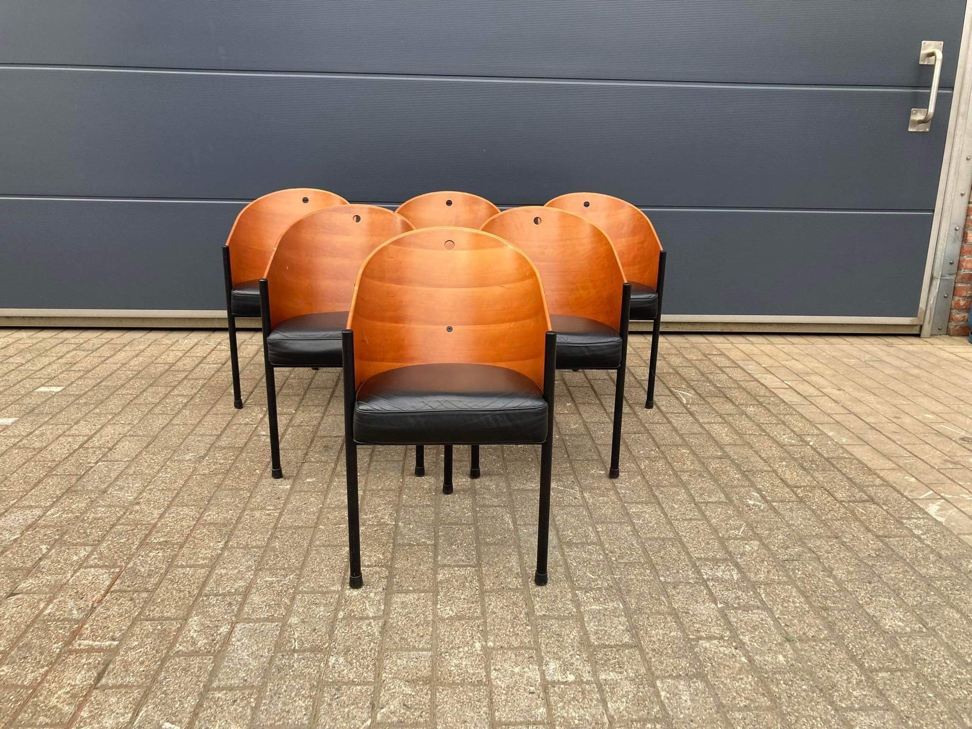 イタリア Aleph Atlantide（Driade）ダイニング160×80 6x Aleph Driade Costes chairs Philippe Starck in Top condition