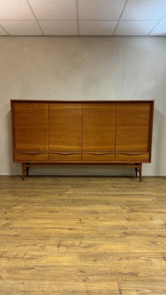 Image 1 of Vintage teak highboard, tall cabinet
