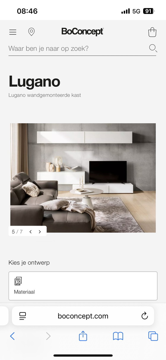 Image 1 of Boconcept wandmeubel zgan