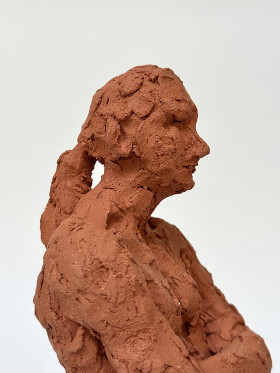 Image 1 of Terracotta Sculpture of a Man - Yolande Ide (1930)