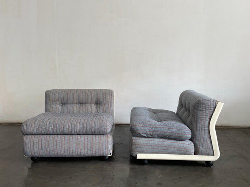 Paar Amanta fauteuils van Mario Bellini voor B & B