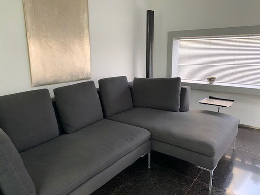 B&B ITALIA Charles design sofa Kvadrat Divina – hoekbanken, Aluminium, Wool