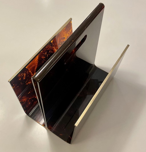 Zeitschriftenständer Lucite Schildpatt Maison Mercier Zeitungsständer