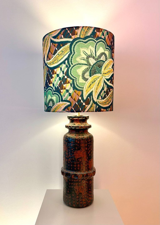 Lámpara recién ensamblada a partir de un jarrón con valor de colección: Carstens Tönnieshof - West Germany Studio Ceramics