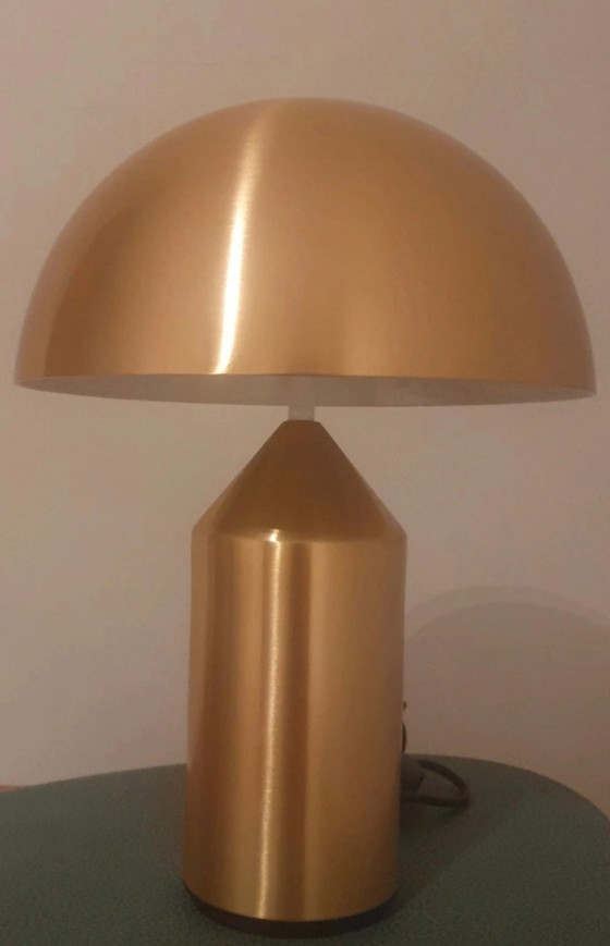 Image 1 of Design authentique - Lampe de table Atollo 238 Gold par Vico Magistretti (Oluce)